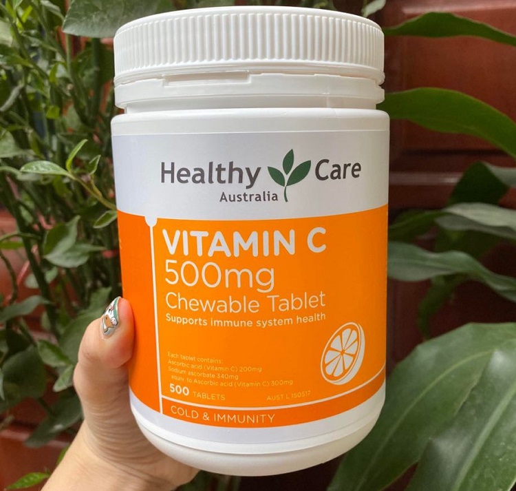 Viên nhai Healthy Care Vitamin C 500mg của Úc