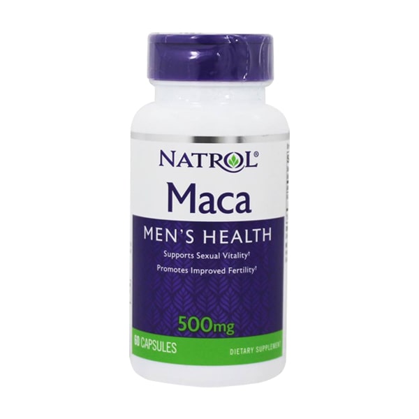 Viên uống Natrol Maca Men’s Health 500mg hỗ trợ sinh lý nam