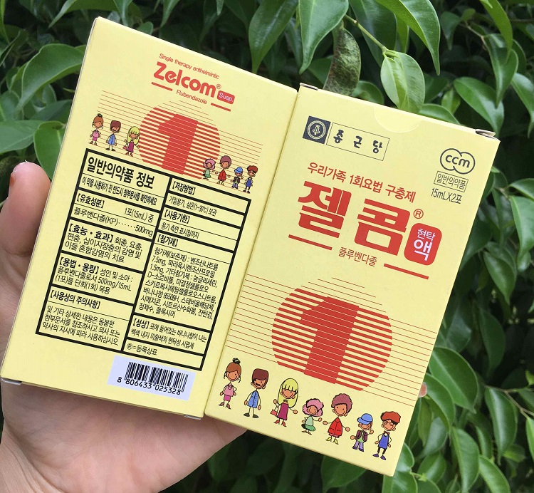 Siro tẩy giun Zelcom Hàn Quốc cho trẻ trên 2 tuổi