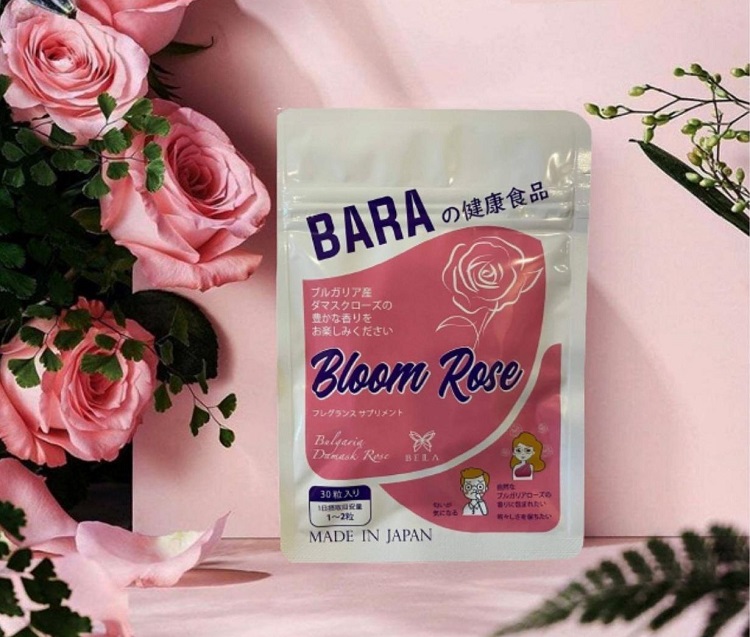 Viên uống hàm hương Collagen Bara Bloom Rose Nhật Bản