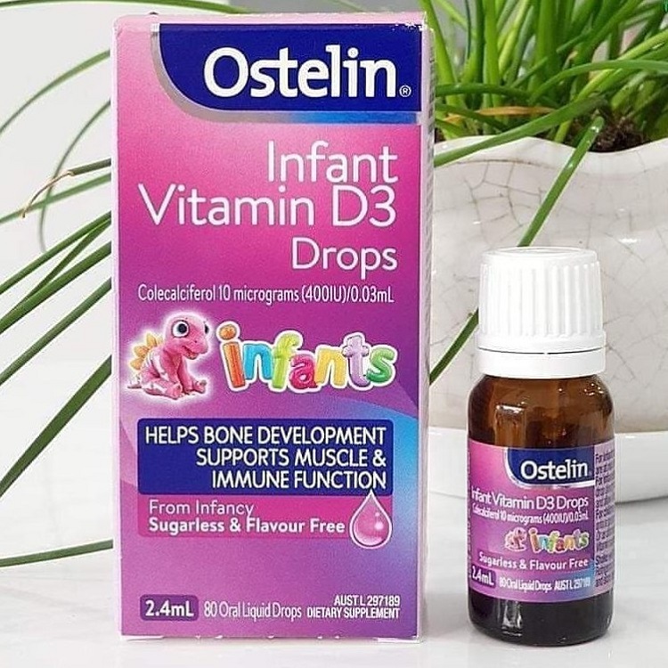 Vitamin D3 Drops Ostelin cho trẻ từ sơ sinh đến 12 tuổi