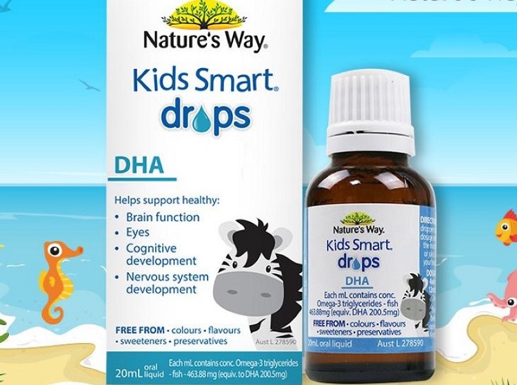 DHA Dạng Giọt - Nature’s Way Kids Smart DHA Drops của Úc