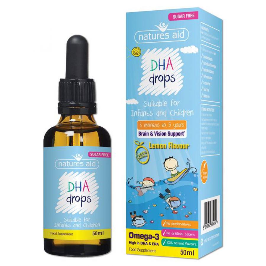 Vitamin Natures Aid DHA Drop (50ml) (từ 3 tháng tuổi)