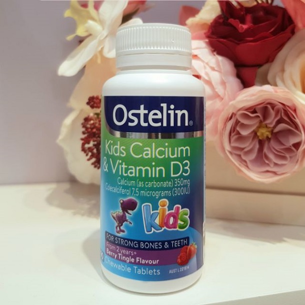 Viên Nhai Vitamin D & Calcium Ostelin Kids Tốt Cho Sức Khỏe