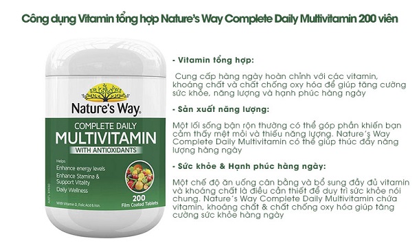 vitamin tổng hợp nature's way review có tốt không