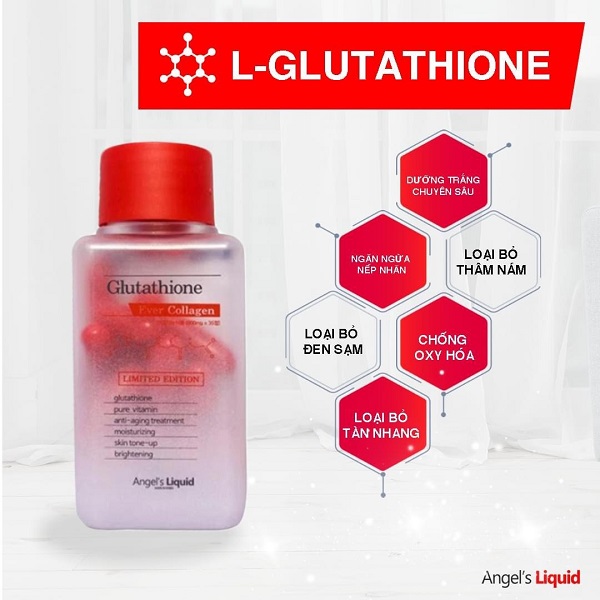 viên uống trắng da glutathione hàn quốc, thuốc trắng da glutathione, sản phẩm glutathione, glutathione có tác dụng gì với da