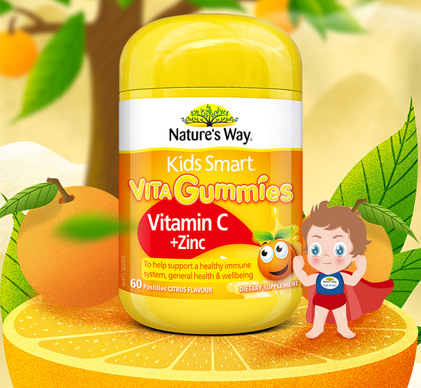 Vita Gummies bổ sung vitamin c, Vita Gummies bổ sung kẽm, vita gummies nature's way, vita gummies nature's way bổ sung kẽm và vitamin c