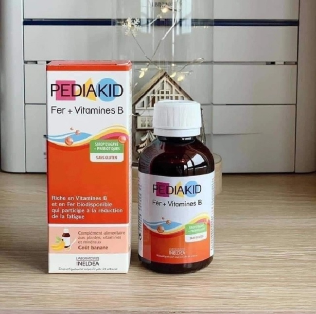 Sản phẩm Pediakid Fer + Vitamines B bổ sung sắt và vitamin nhóm B kích thích bé ăn ngon