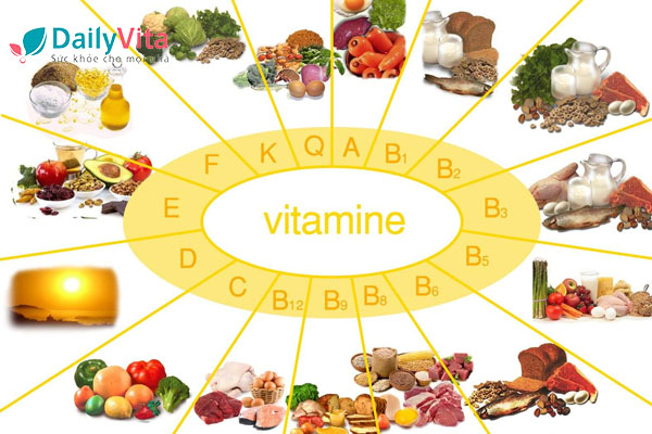 Các nhóm Vitamin cần thiết cho bé