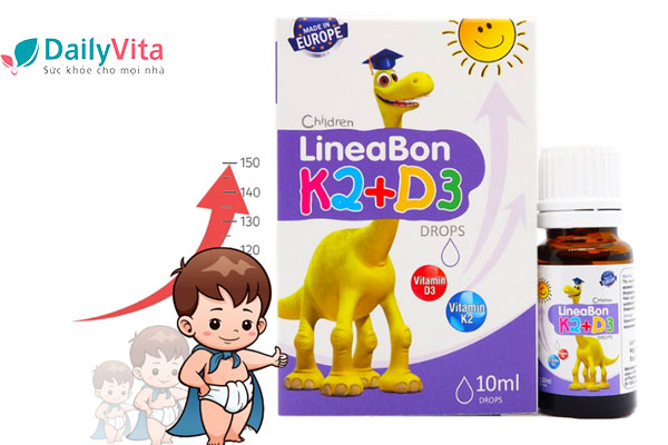 Vitamin D3 K2 dạng nhỏ giọt Lineabon